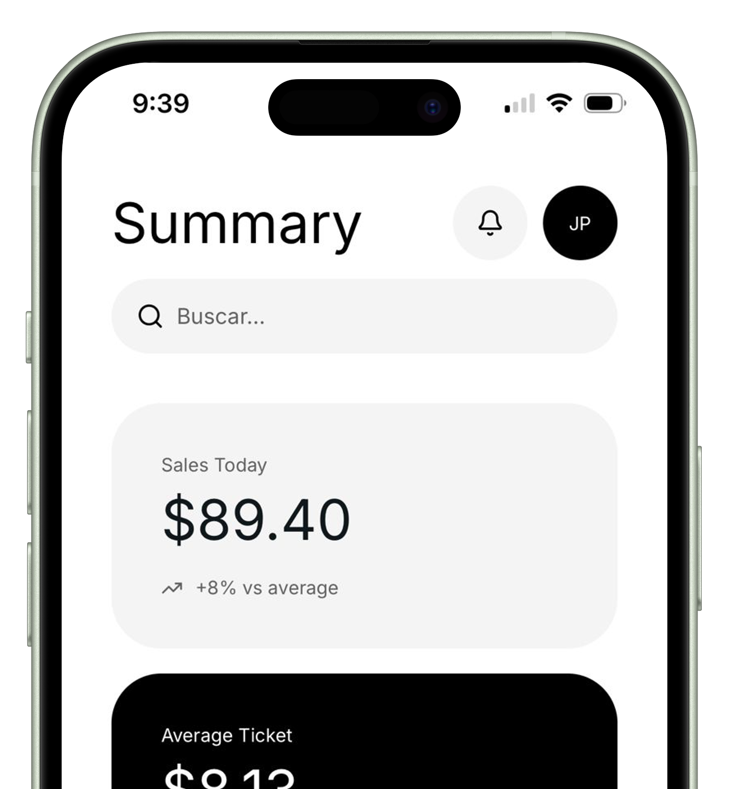 ChefSync dashboard on iPhone